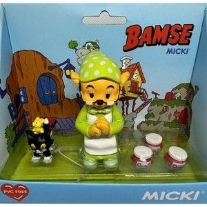 New Bamse Figures - Farmor, Katten Janson, Husmusen & 3 Dunder-Honung by Micki